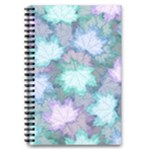 Leaves Glitter Background Winter 5.5  x 8.5  Notebook
