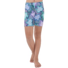 Kids  Lightweight Velour Capri Yoga Leggings 