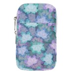 Leaves Glitter Background Winter Waist Pouch (Small)