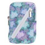 Leaves Glitter Background Winter Belt Pouch Bag (Small)