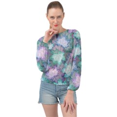 Banded Bottom Chiffon Top 