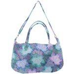 Leaves Glitter Background Winter Removable Strap Handbag