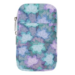 Leaves Glitter Background Winter Waist Pouch (Large) from ArtsNow.com