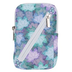 Leaves Glitter Background Winter Belt Pouch Bag (Large) from ArtsNow.com