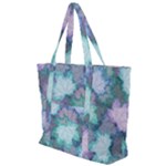 Leaves Glitter Background Winter Zip Up Canvas Bag