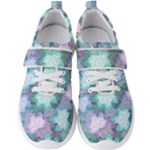 Leaves Glitter Background Winter Men s Velcro Strap Shoes