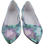 Leaves Glitter Background Winter Women s Block Heels 