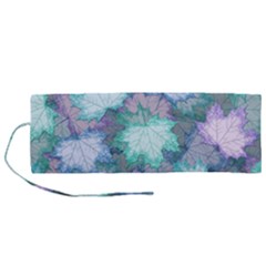 Leaves Glitter Background Winter Roll Up Canvas Pencil Holder (M) from ArtsNow.com