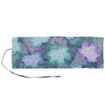 Leaves Glitter Background Winter Roll Up Canvas Pencil Holder (M)