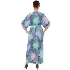 V-Neck Boho Style Maxi Dress 