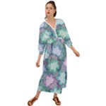 Leaves Glitter Background Winter Grecian Style  Maxi Dress