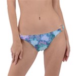 Leaves Glitter Background Winter Ring Detail Bikini Bottoms