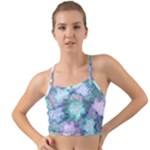 Leaves Glitter Background Winter Mini Tank Bikini Top