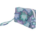 Leaves Glitter Background Winter Wristlet Pouch Bag (Small)