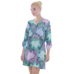 Open Neck Shift Dress 