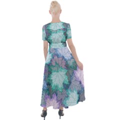 Button Up Short Sleeve Maxi Dress 