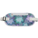 Leaves Glitter Background Winter Rounded Waist Pouch