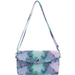 Leaves Glitter Background Winter Removable Strap Clutch Bag