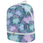 Leaves Glitter Background Winter Zip Bottom Backpack
