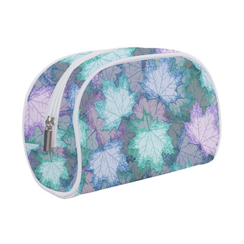 Leaves Glitter Background Winter Make Up Case (Small) from ArtsNow.com