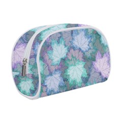 Leaves Glitter Background Winter Make Up Case (Small) from ArtsNow.com