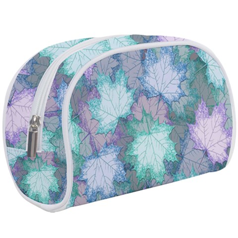 Leaves Glitter Background Winter Make Up Case (Large) from ArtsNow.com
