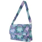 Leaves Glitter Background Winter Full Print Messenger Bag (L)