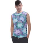 Leaves Glitter Background Winter Men s Regular Tank Top