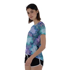 Short Sleeve Open Back T-Shirt 