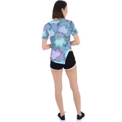 Asymmetrical Short Sleeve Sports T-Shirt 