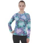Leaves Glitter Background Winter Women s Pique Long Sleeve T-Shirt