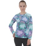 Leaves Glitter Background Winter Women s Long Sleeve Raglan T-Shirt