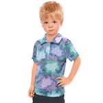 Leaves Glitter Background Winter Kids  Polo T-Shirt