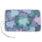 Leaves Glitter Background Winter Pen Storage Case (M)