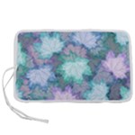 Leaves Glitter Background Winter Pen Storage Case (L)