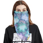 Leaves Glitter Background Winter Face Covering Bandana (Triangle)