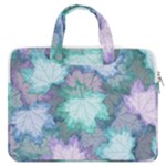 Leaves Glitter Background Winter MacBook Pro 13  Double Pocket Laptop Bag
