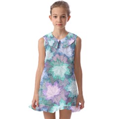 Kids  Pilgrim Collar Ruffle Hem Dress 