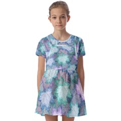 Kids  Short Sleeve Pinafore Style Dress 