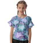 Leaves Glitter Background Winter Kids  Cut Out Flutter Sleeves