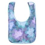 Leaves Glitter Background Winter Baby Bib