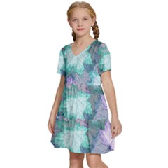 Kids  Short Sleeve Tiered Mini Dress 