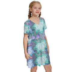 Kids  Short Sleeve Tiered Mini Dress 