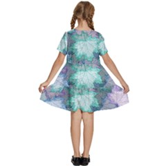 Kids  Short Sleeve Tiered Mini Dress 