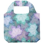 Leaves Glitter Background Winter Foldable Grocery Recycle Bag