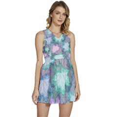 Sleeveless High Waist Mini Dress 