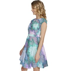 Cap Sleeve High Waist Dress 