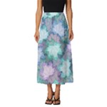 Leaves Glitter Background Winter Classic Midi Chiffon Skirt