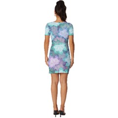 Fitted Knot Split End Bodycon Dress 