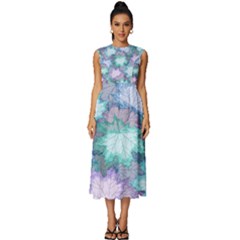 Sleeveless Round Neck Midi Dress 